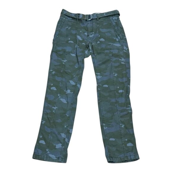 Pants - Anthropologie The Wanderer Pants Womens 26 Camo Straight Utility Cargo Belted